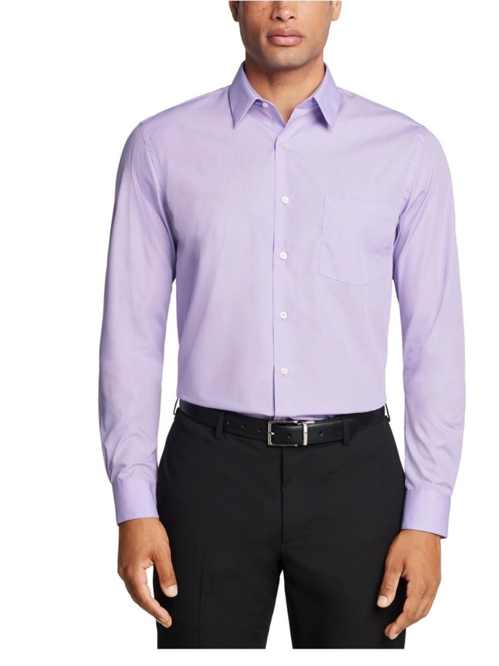 Van Heusen Lavender Long Sleeve Dress Shirt